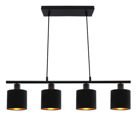 The Koge Modern 4L Golden Fabric Pendant Lamp | C4954