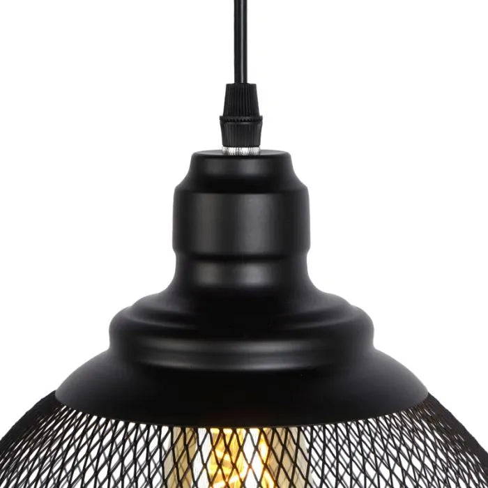 Retro Mesh Black Pendant Lamp | C3940