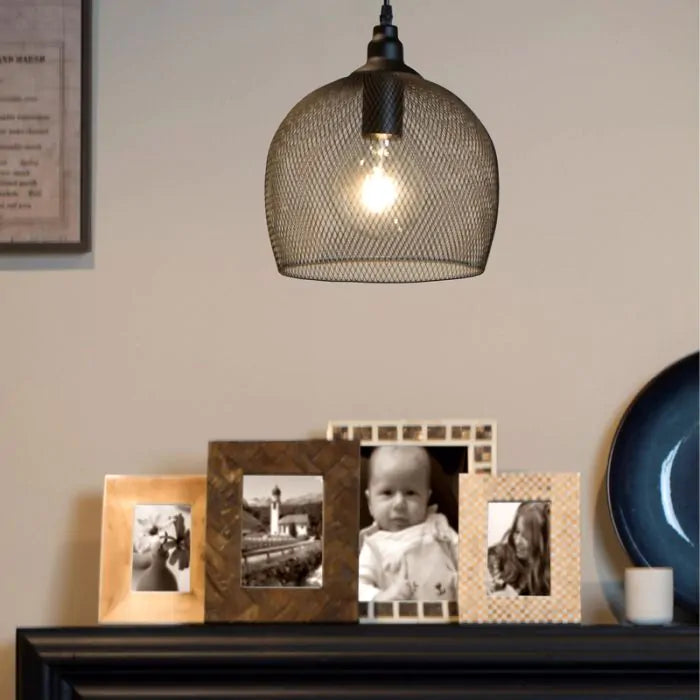 Retro Mesh Black Pendant Lamp | C3940